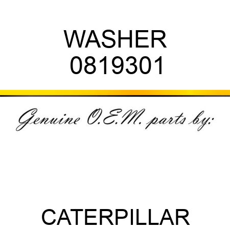 WASHER 0819301