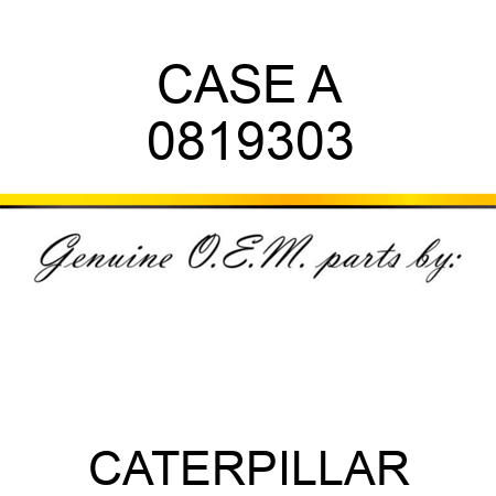 CASE A 0819303