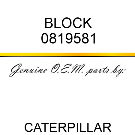 BLOCK 0819581