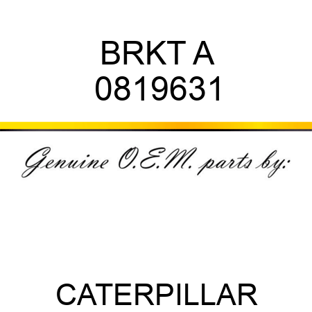 BRKT A 0819631