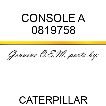 CONSOLE A 0819758