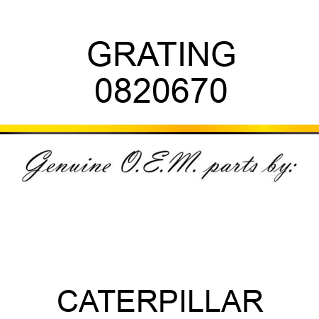 GRATING 0820670