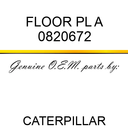 FLOOR PL A 0820672