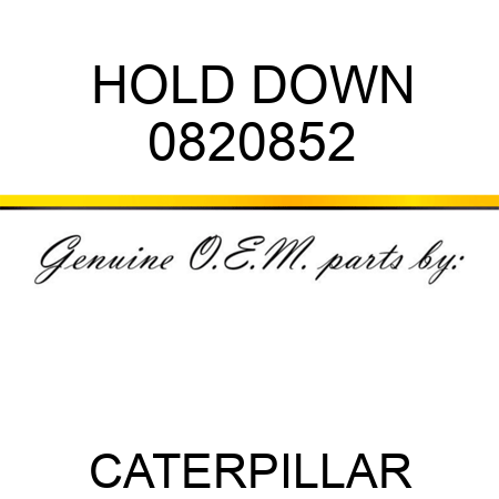 HOLD DOWN 0820852