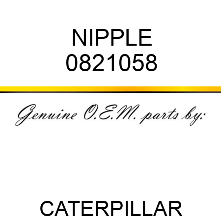 NIPPLE 0821058