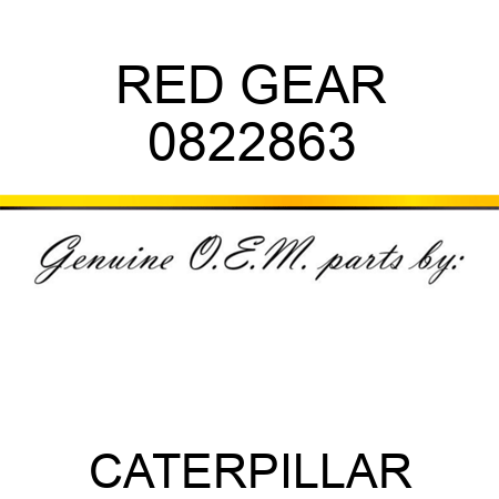 RED GEAR 0822863