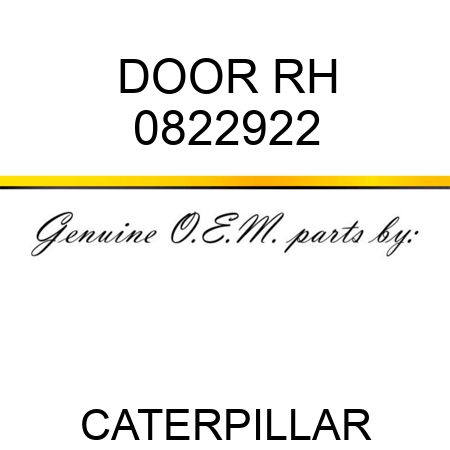 DOOR RH 0822922