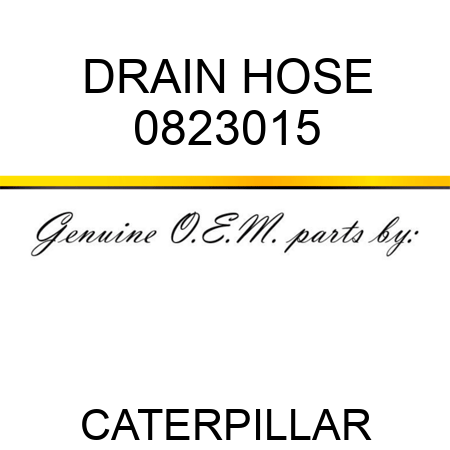 DRAIN HOSE 0823015