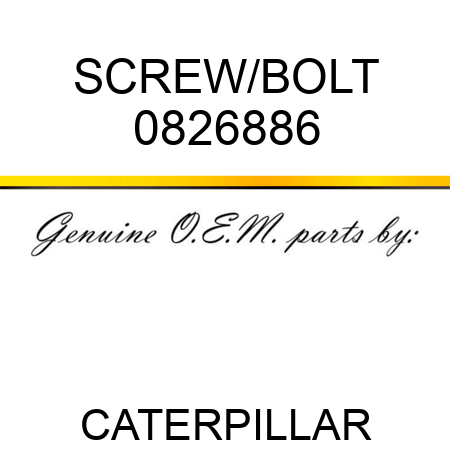 SCREW/BOLT 0826886