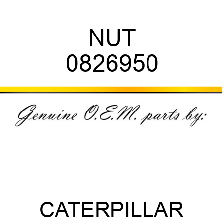 NUT 0826950