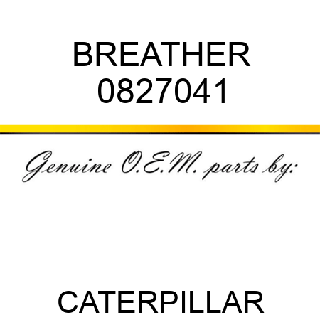 BREATHER 0827041