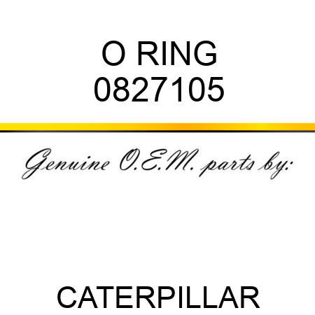 O RING 0827105