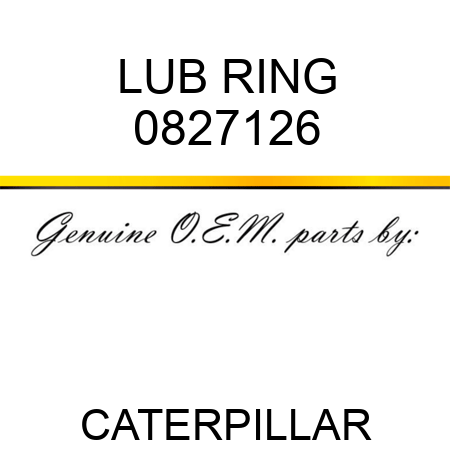 LUB RING 0827126