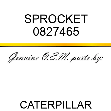 SPROCKET 0827465