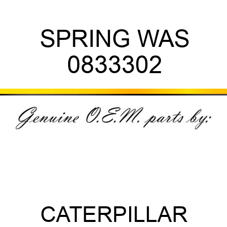 SPRING WAS 0833302