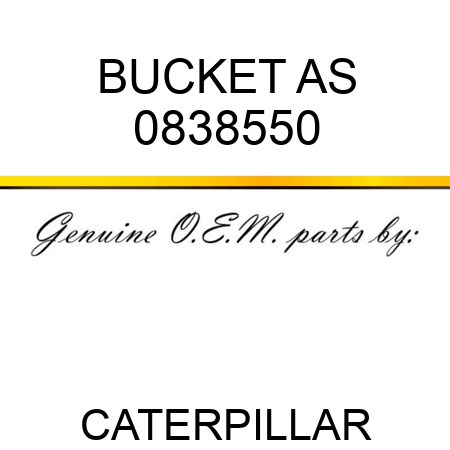 BUCKET AS 0838550