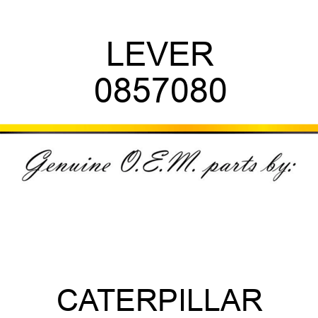 LEVER 0857080