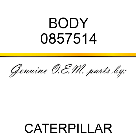 BODY 0857514