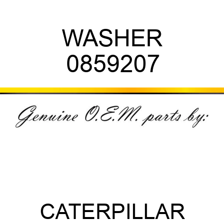 WASHER 0859207