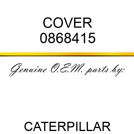 COVER 0868415