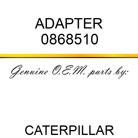 ADAPTER 0868510