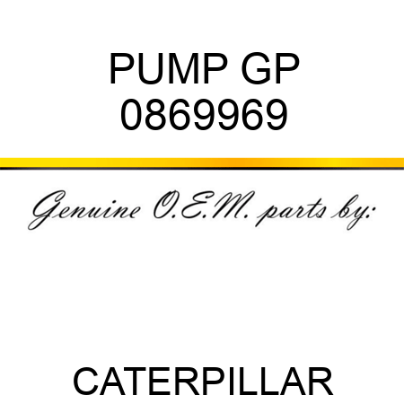 PUMP GP 0869969