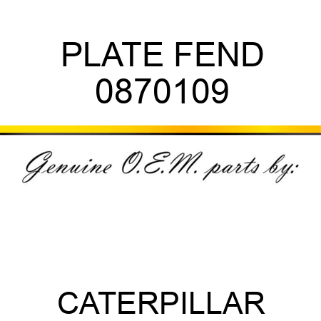 PLATE FEND 0870109