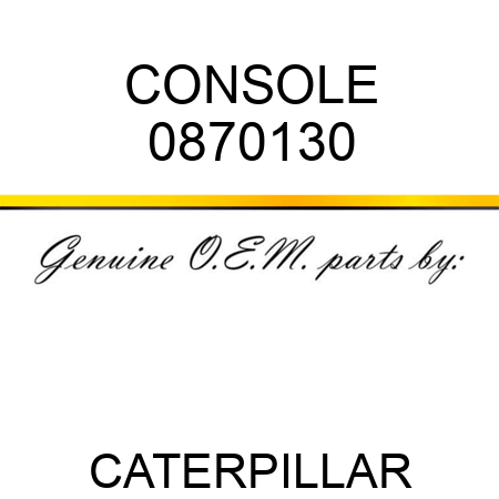 CONSOLE 0870130