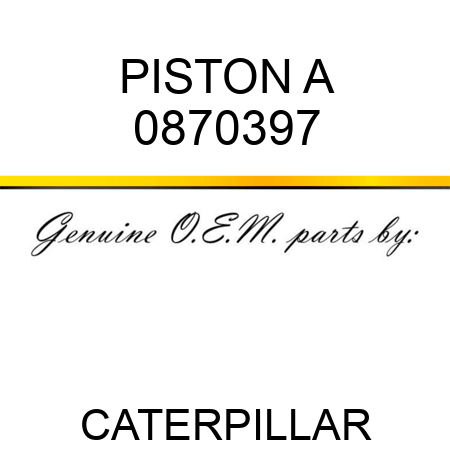 PISTON A 0870397