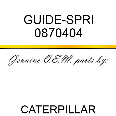 GUIDE-SPRI 0870404