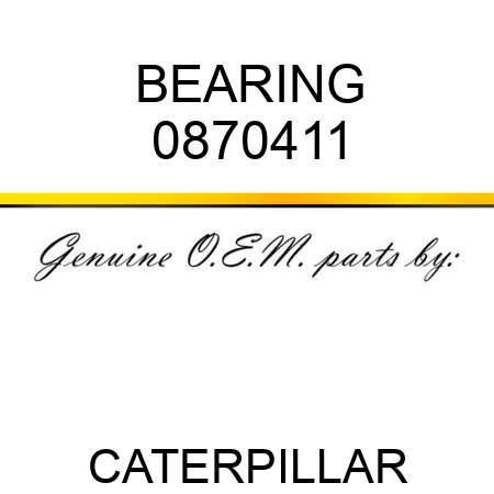 BEARING 0870411