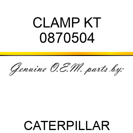 CLAMP KT 0870504