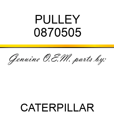 PULLEY 0870505