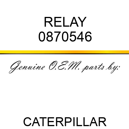 RELAY 0870546