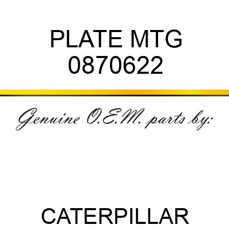 PLATE MTG 0870622