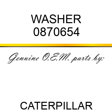 WASHER 0870654