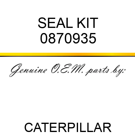 SEAL KIT 0870935