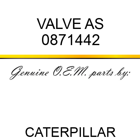 VALVE AS 0871442