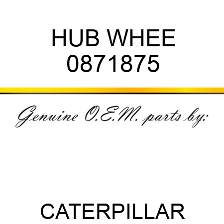 HUB WHEE 0871875