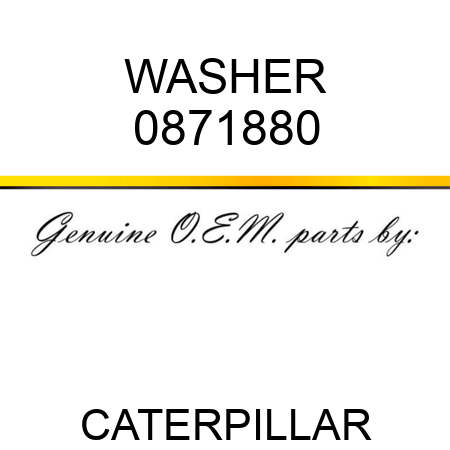 WASHER 0871880