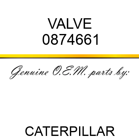 VALVE 0874661