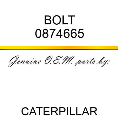 BOLT 0874665