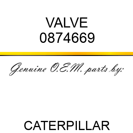 VALVE 0874669