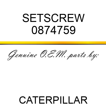 SETSCREW 0874759