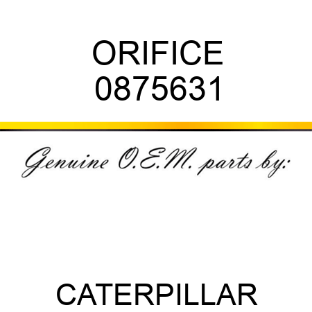 ORIFICE 0875631