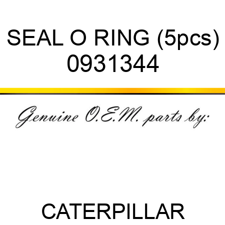 SEAL O RING (5pcs) 0931344