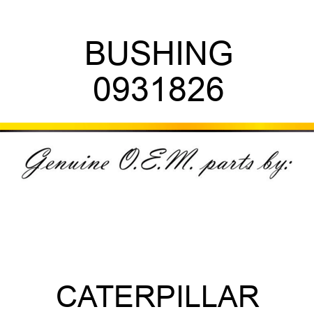 BUSHING 0931826