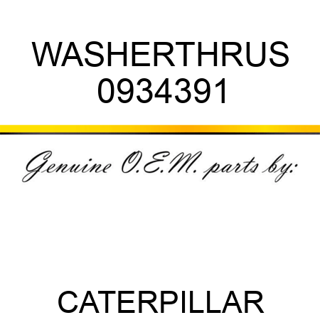 WASHER,THRUS 0934391