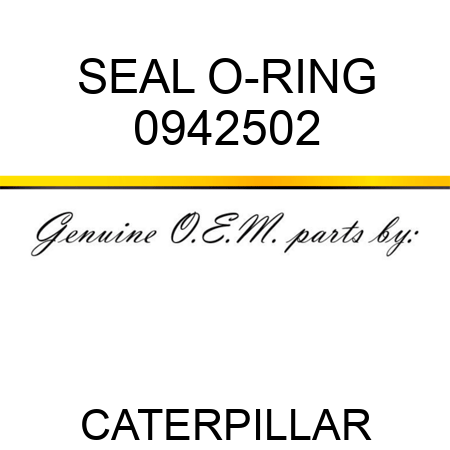 SEAL O-RING 0942502