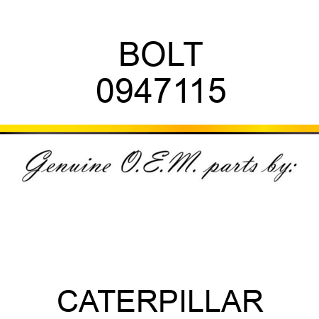 BOLT 0947115